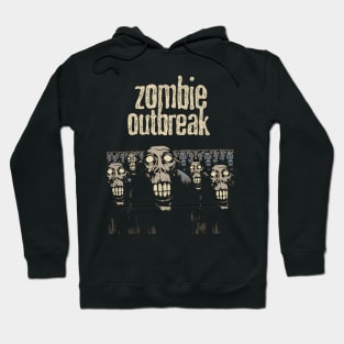 Zombie Outbreak Abstract Illustration Hoodie